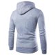 thumbnail image 2 of Sudadera deportiva con capucha y cuello alto con doble botonadura para hombre, 2 of 3