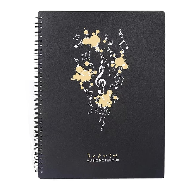 Likrtyny Carpeta Partituras Tamaño A4 Carpeta en Espiral Organizador Carpeta para Coro Soporte para Música (A)