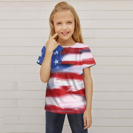 

PEASKJP Summer Shirts for Girls 2023 Trendy Skin-Friendly Girls T Shirts Ruffle Shrit Plain Blank Tank Tops Short Sleeve Cotton Tshirts Basic Blouse Red 7-8 Years