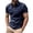 Blue, variant on Mens Polo Shirts Men's Performance Shirt Button Up Collar Short Sleeve Athletic Solid Color Casual Sportswear Top Casual Beach Basic