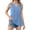 Blue, variant on Iaqnaocc Tank Tops for Women V Neck Pleated Loose Fit Baby Doll Top Going Out 2026 Summer Solid Tunic Shirts Sleeveless Flowy Hem Tees Blue M