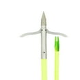 thumbnail image 2 of Muzzy Bowfishing Classic Chartreuse Arrow w/ Nock & Iron 2-Barb Fish Point, 2 of 4