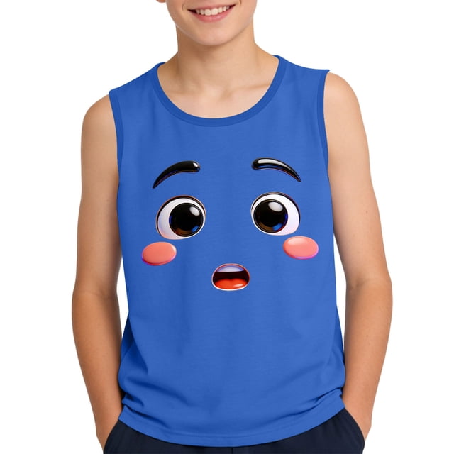 Camisola de Niños Pequeños con Impresión de Gradiente Lindo, Tela Suave sin Mangas para el Uso Casual Y Ocasiones Especiales