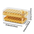 thumbnail image 3 of Ice Cube Mold,Tray Double Ice Freezer Container With Lid And Silicone Tray For Chilled Drink Cocktail And Smoothie (Double Layer),Home Decor, 3 of 9