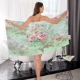 thumbnail image 7 of Dreamtimes Beautiful Floral Pattern Bath Towels Set 1 Bath Towel 1 Washcloth Extra Absorbent 100% Cotton Towels, Super Soft Bathroom Towels for Home, Hotel, 7 of 7