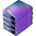 thumbnail image 3 of Coolnut Colorful Northern Lights Washcloths, 2 PCS 12 X 12 Inches Cotton Wash Cloths, Highly Absorbent and Soft Face Towels for Bathroom,Gym,Hotel and Spa, 3 of 7