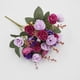thumbnail image 3 of Ramo de rosas y peonías de seda artificial para decoración del hogar, bodas, fiestas – flores artificiales para centros de mesa o regalos, arreglo duradero de 12 pulgadas, 3 of 3