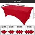 thumbnail image 2 of Mantel Utopia Kitchen 183x76x76 cm Rojo Paquete de 2 Elástico, 2 of 9