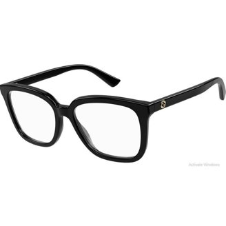 GUCCI GG0960SA 002 Round Black Shiny Grey 55 mm Women display picture 1