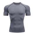 thumbnail image 3 of Camiseta de compresión para correr para hombre, camisetas deportivas de manga corta, sudadera de fitness para gimnasio, chándal para correr para hombre, camisetas deportivas para hombre, 3 of 5