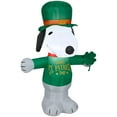 thumbnail image 2 of Gemmy  Airblown Inflatable St. Patrick's Day Snoopy, 3.5 ft Tall, white - 42.13x17.72x25.59, 2 of 2