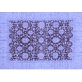 thumbnail image 1 of Ahgly Company Machine Washable Indoor Rectangle Oriental Blue Traditional Area Rugs, 7' x 10', 1 of 4