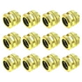 thumbnail image 1 of facefd 12Pcs Computer Water Cooling Pipe Adapter Solid Color G1/4 Anti-rust Nonslip Fast Release 5mm Thread Connector Gold, 1 of 4