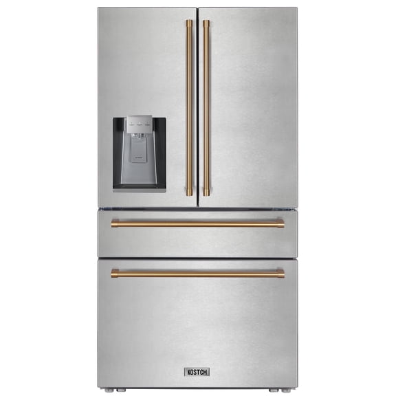 KOSTCH 21.6 cu ft French Door Refrigerator with Ice Maker with Water and Ice Dispenser