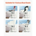 thumbnail image 6 of VEVOR Boat Seat Pedestal, Adjustable Height from 13.39 to 19.2 In., Aluminum Alloy Boat Chair Base with Slide, 5-in. Sliding Travel, Locking Design, Ideal for Fishing and Boating Enthusiasts, 6 of 9