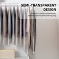 thumbnail image 3 of Yeacher Dust-proof Portable Clothes Bags Set Translucent Garment Cover Full Zipper Lightweight for Suit Shirt, 3 of 7