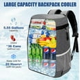 thumbnail image 2 of Backpack Cooler Insulated Leak Proof, Lightweight Soft Sided Cooler Backpack for Men Women, Waterproof Beach Cooler Bag Lunch Backpack for Camping Hiking Picnic Fishing Travel Outdoor, 2 of 8