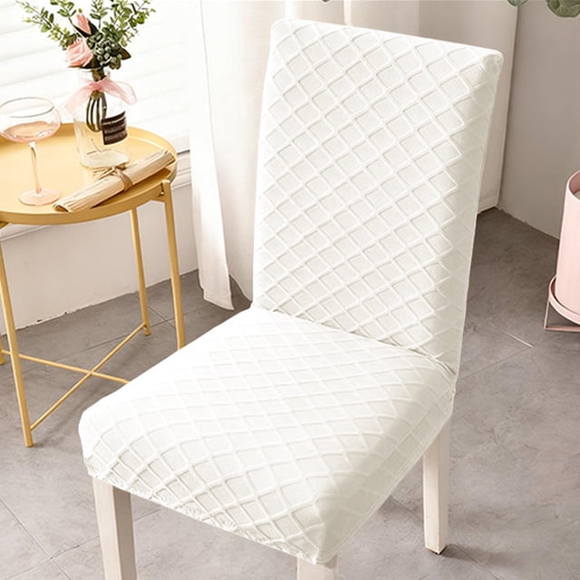 Birdeem Stretch Chair Covers, 4-Pack Elastic Dining Chair Slipcovers, Fits Most Chairs, Machine Washable Fabric, Home Kitchen and Event Use
