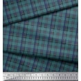 thumbnail image 3 of Soimoi Modal Satin Fabric Plaid Check Printed Fabric 1 Yard 42 Inch Wide, 3 of 3