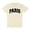 Natural, variant on Paris College Style Shirt Unisex Medium White