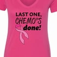thumbnail image 4 of Inktastic Last One, Chemo's Done Women's V-Neck T-Shirt, 4 of 5