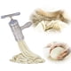 thumbnail image 1 of Prensa Manual para hacer fideos de acero inoxidable, exprimidor de frutas y verduras, prensa para Pasta, herramienta de cocina (1 x fabricante + 5 x moldes) ZefeiWu 8390611270032, 1 of 1
