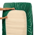 thumbnail image 4 of Juego de sábanas Hearth & Harbor Extra Deep Pocket Full Hunter Green, 4 of 8