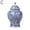 flower C-44 OZ, variant on Chinoiserie Blue White Ginger Jars, Porcelain Jar Tea Storage, Ceramic Decorative Ginger Jar with Lid, Chinoiserie Decor Blue and White Vase, Porcelain Vases Decor for Living Room, Bedroom