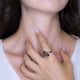 thumbnail image 3 of Anillo para Mujer con Cristal Fino Swarovski en forma de Oval–  Bañado en Rodio– Anillo Elegante y Brillante-Aretes de Mujer de Moda, Joyería para Mujer de Moda– Regalo especial Ortiz Espinosa Temporada, 3 of 3