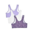 thumbnail image 4 of Fruit of the Loom Girls Cotton Sports Bra 3-Pack Sizes 28-40, 4 of 6