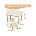 thumbnail image 4 of Height - adjustable para niños mesa y 4 - chair set: superficie con grafiti multi - activity mesa para 2 - 8 - year - olds, ideal para para home, daycare, y preschool, 4 of 9