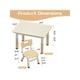 thumbnail image 4 of Height - adjustable para niños mesa y 4 - chair set: superficie con grafiti multi - activity mesa para 2 - 8 - year - olds, ideal para para home, daycare, y preschool, 4 of 9