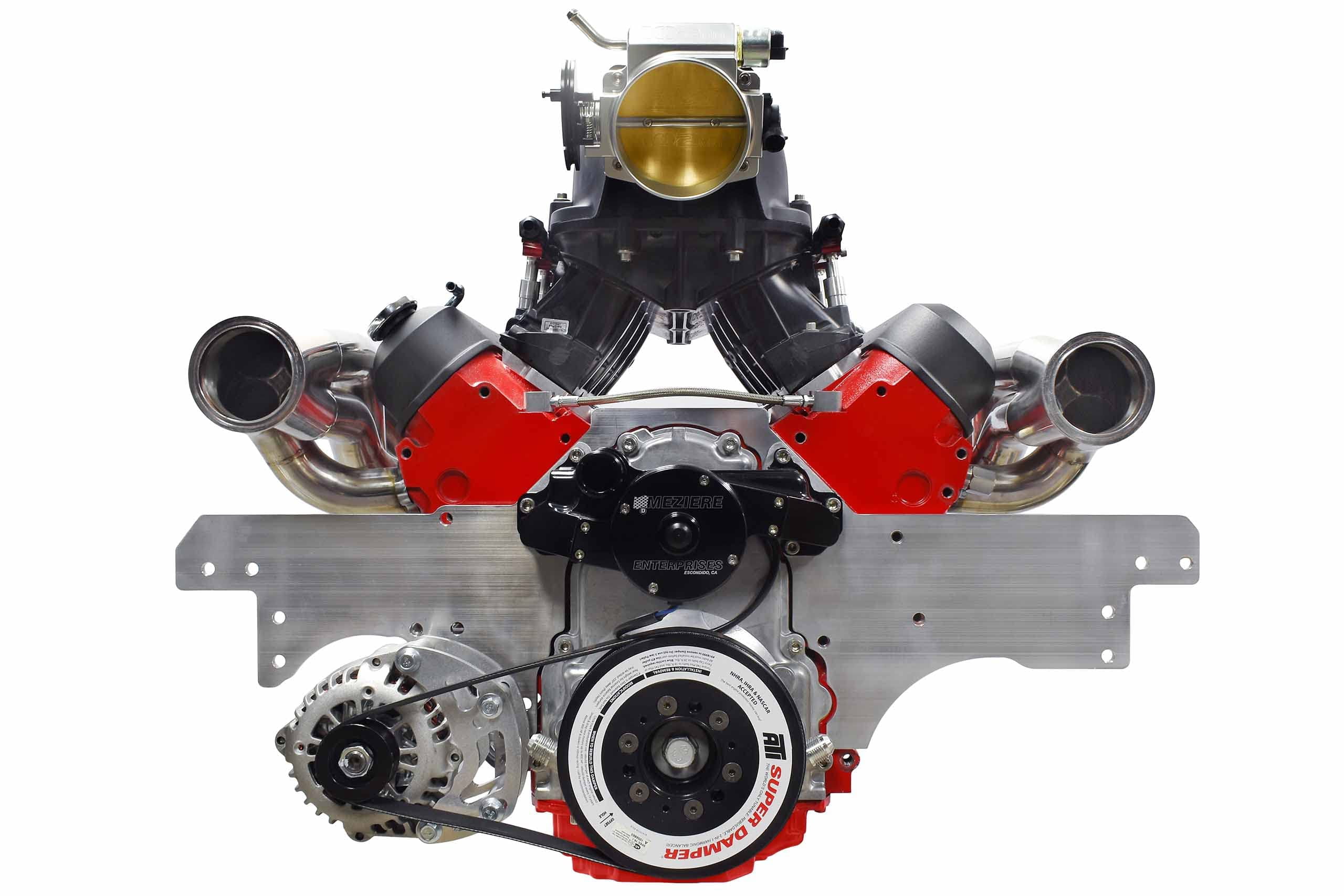ICT Billet LS Front Engine Plate Compatible with F-Body Camaro Motor Mount LS1 LS3 LSX Aluminum Swap Mount Pre Cut 551816-4FBDY