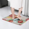 thumbnail image 4 of Pioneer Flower Floral Print Flannel Non Slip Door Rugs,Washable Door Mats Indoor,Decorative Door Mats,Dirt-Resistant and Absorbent Doormat for Entrance,Bedroom,Kitchen,Bathroom,23.5"x16", 4 of 5