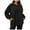 Black, variant on WEAIXIMIUNG Womens Sweatshirts Trendy with Sayings Womens Oversized Sweatshirts Crewneck Long Sleeve Tops Pullover Fall and Winter Fashion Clothes with Pocket