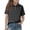 Dark Gray, variant on UACY Girls Short Sleeve Polo Shirts Button Lapel Collared Summer Tops Business Casual Basic Tees
