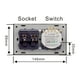thumbnail image 2 of Interruptor inteligente Tomacorriente de pared inteligente con Wi-Fi de 95-250 V con interruptor de Tomshoo  Negro/1 Gang, 2 of 7