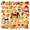 4A, variant on cartoon Pancake Theme Stickers, Waterproof Pancake Theme Sticker for Water Bottle Laptop Phone Cases Planner Skateboard Luggage Helmet Party Favor Decor, Ideal for Adults Teens Teacher Rewards