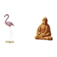 thumbnail image 1 of Estatua De Flamenco Radiante De Resina Con Escultura Del Sagrado Corazón De Jesús. Figura De Ave De Arte Moderno Para Decoración Del Hogar, Jardín, Oficina O Chimenea., 1 of 8