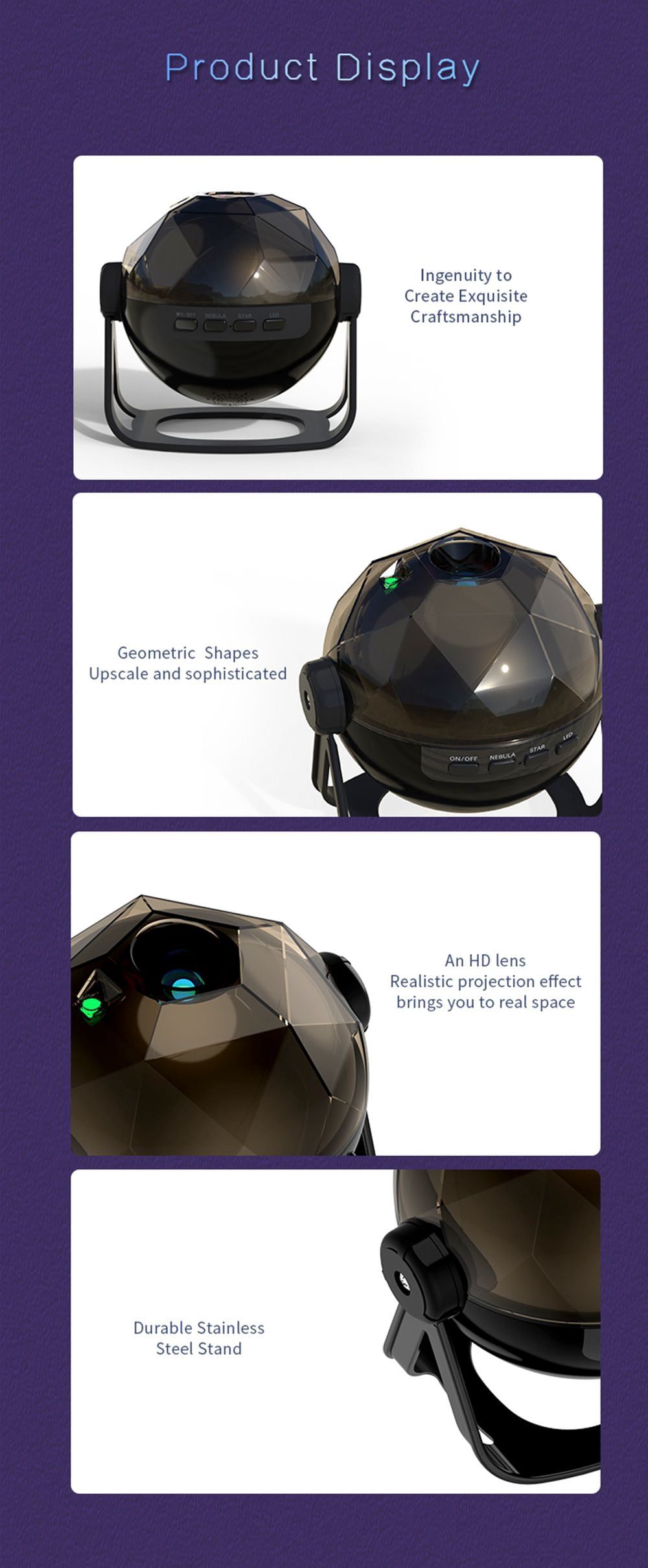 Indoor Atmosphere Light Ornament Starry Sky Light