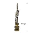 thumbnail image 2 of Finial de Feuille de Vigne Finition Laiton Antique, 2 of 6