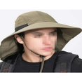 thumbnail image 4 of Chapeau de Soleil Extérieur Protection UV Été pour Hommes Couverture Complète Large Bord Cou Rabat Oreille pour Pêche Randonnée Chasse, 4 of 7