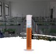 thumbnail image 4 of Cilindro graduado de plástico, vaso de precipitados de 10ml, 25ml, 50ml, 100ml, 250ml, cilindro de medición de ciencia, tubo de ensayo de medición, matraz, cilindro de líneas de graduación azul Feliz Sencillez, 4 of 5