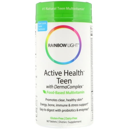 Rainbow Light Active Health Teen Multivitamin 90 Tablet, Pack of (Best Multivitamin For Clear Skin)