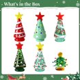 thumbnail image 5 of 6 adornos de cristal para árbol de Navidad, mini árboles de cristal hechos a mano con estrellas, decoraciones navideñas de mesa de 2,6 a 3 pulgadas, figuras de cristal coloridas para fiestas, decoraci, 5 of 5