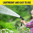 thumbnail image 4 of 100 FT Garden Hose ,304 Stainless Steel Heavy Duty Water Hose with 7 Function Nozzles No-Kink Rust Proof for Yard Outdoor, 4 of 6