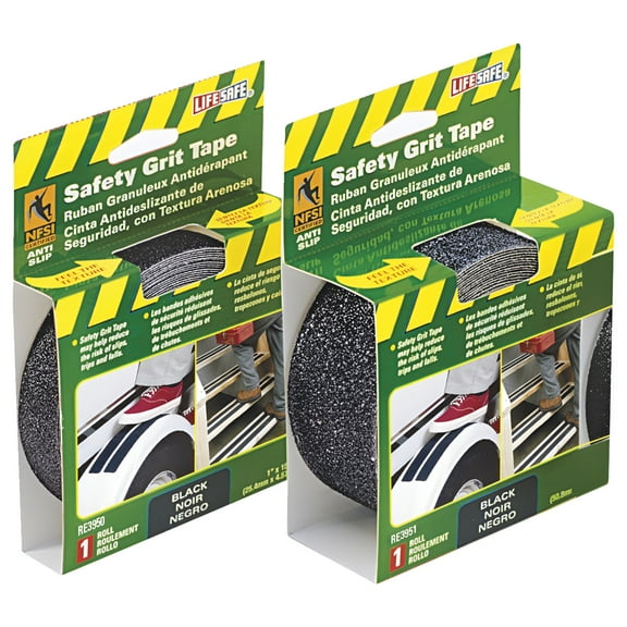 Incom RE3950 1" x 15' Black Gator Grip Anti Slip Safety Grit Tape