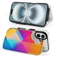 thumbnail image 4 of Compatible with iPhone 11 12 13 mini 14 15 16 Pro Max Plus Wallet Case with Card Holder, PU Leather Kickstand Card Slots Case ( Gradient Geometric Abstract, iPhone 15 Plus), 4 of 7