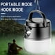 thumbnail image 2 of Luz solar para acampar al aire libre Linterna LED recargable de 2400 mAh | Banco de energía USB portátil | Lámpara colgante de carpa y mesa | Brillo ajustable | Ahorro de energía | para senderismo, 2 of 4