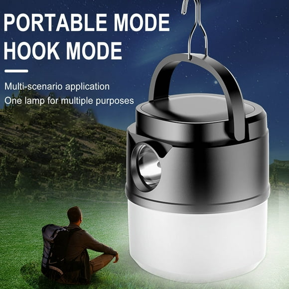 2400mAH Outdoor Solar Camping Lights Tent Camp Lights Lighting Portable Rechargeable Portable Solar Charging LED Strong Light Camping Light